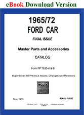 ford mustang parts book