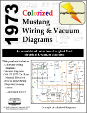 1973 Ford Mustang Wiring Schematic and Mustang Vacuum Diagrams download