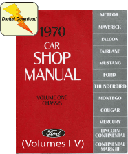 1970 Mustang service Manual download